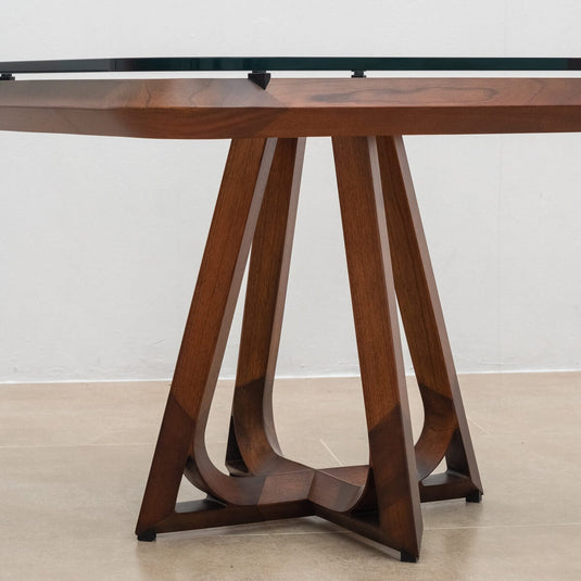 Mesa Estambul Vidrio (Base diamante)